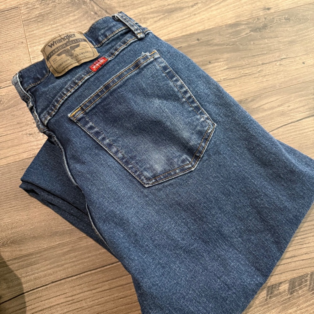 Wrangler Mens‎ Straight Leg Comfort Stretch Jeans Blue 31x32 1097FXWXD